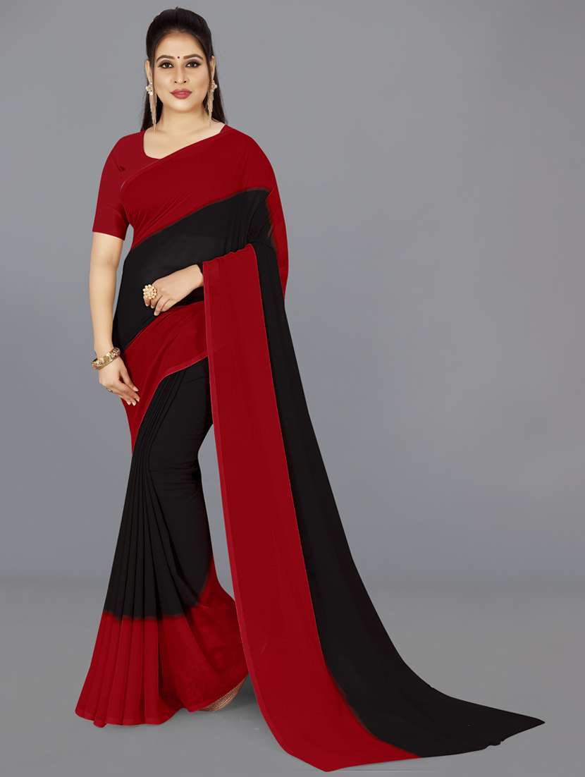 women pack of 2 casual wear combo sarees with blouse - 21479784 -  Zoom Image - 0