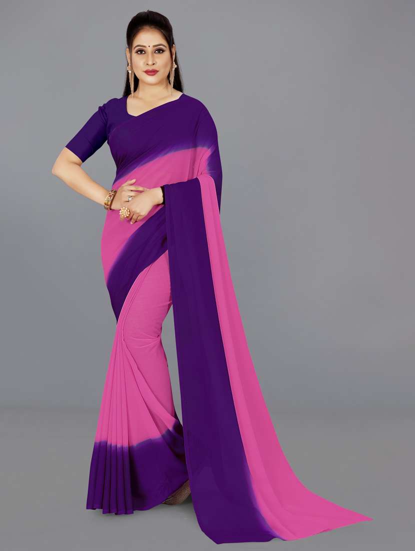 women casual wear georgette saree with blouse