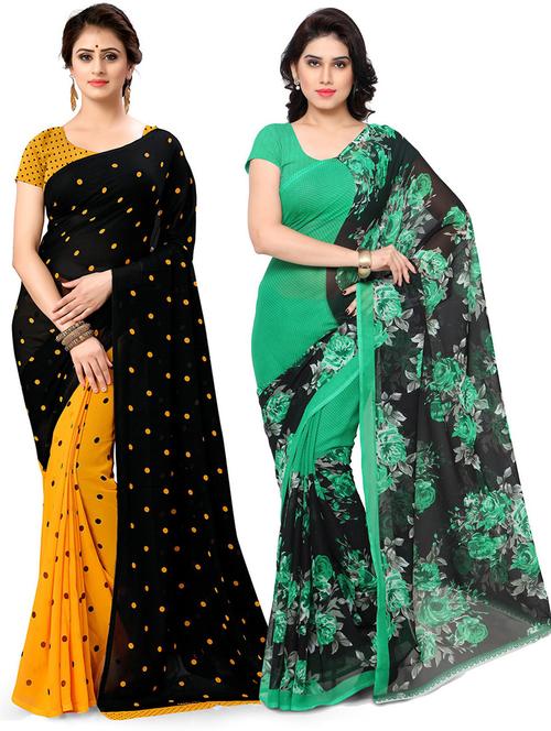 multi colored georgette ready to wear saree with blouse - 21480312 - Standard Image - 0