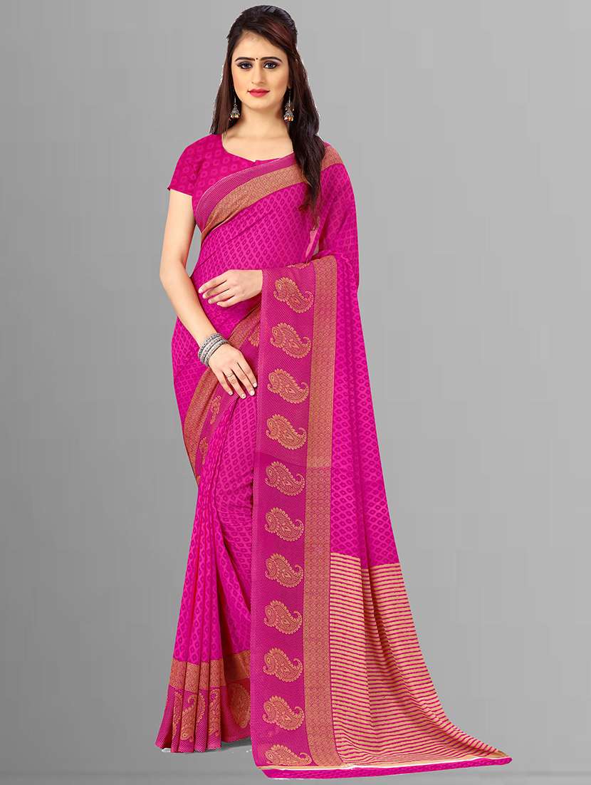 women casual wear georgette saree with blouse