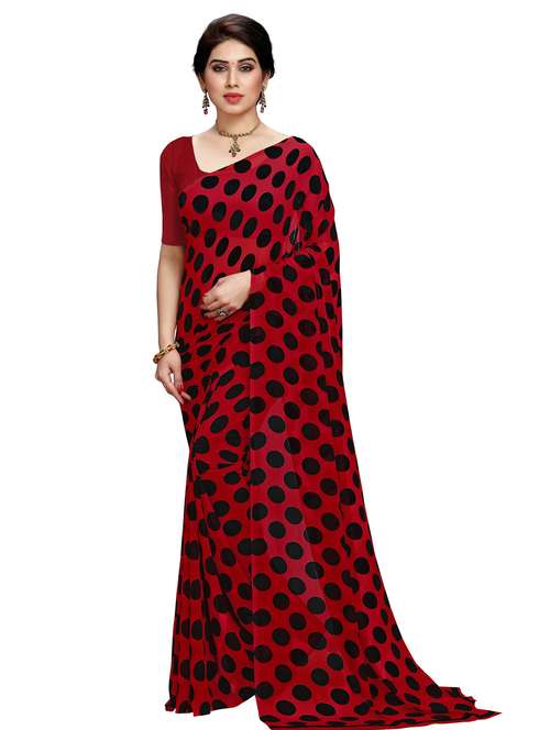 women casual wear georgette saree with blouse - 21480865 -  Standard Image - 0