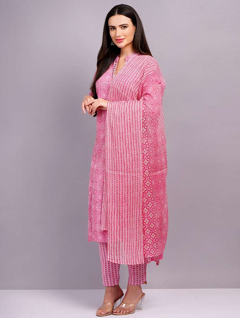 women pink kurta pant set with duapatta - 21481182 -  Standard Image - 3