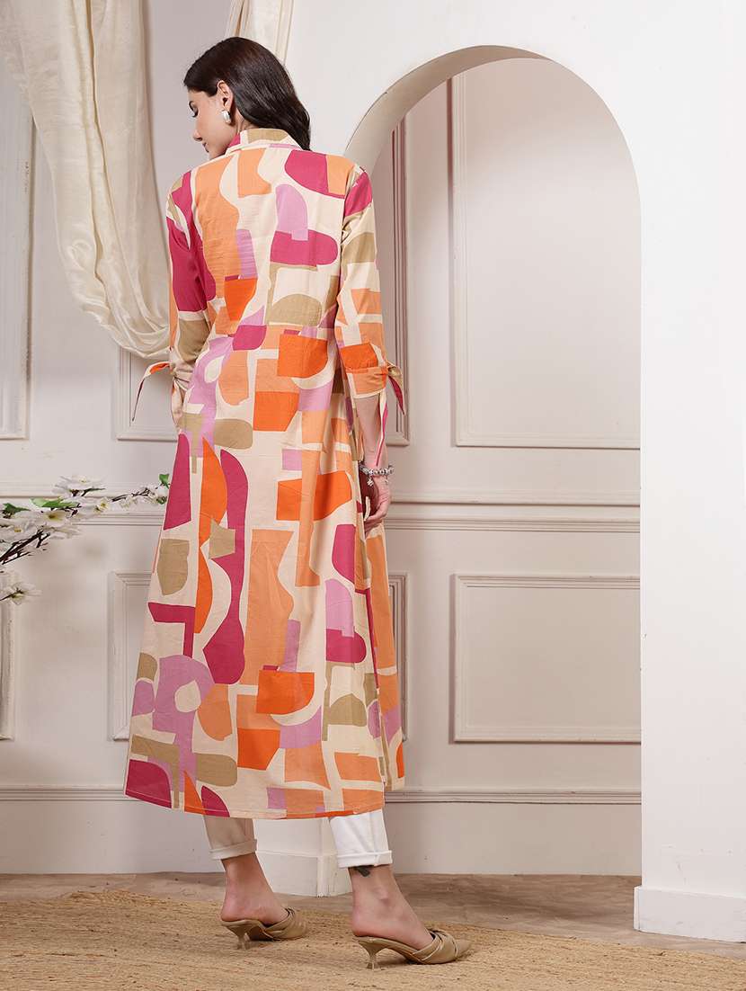 orange printed regular shrug - 21481457 -  Standard Image - 3