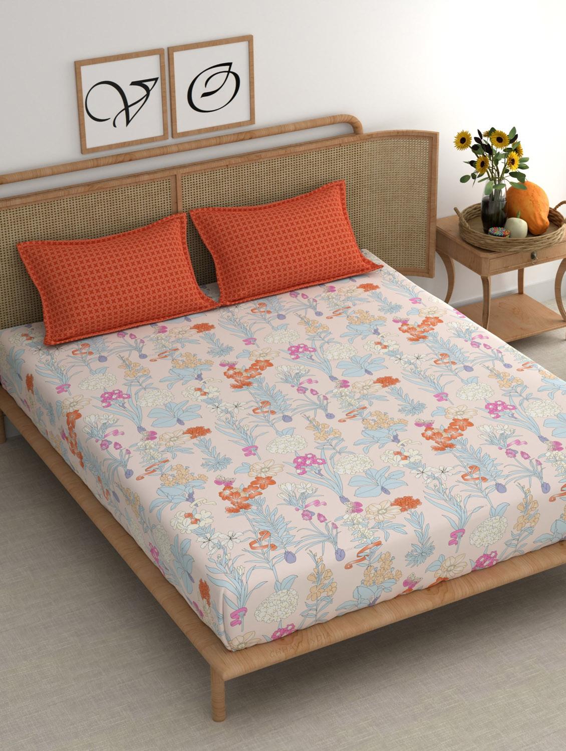chhavi india 210 tc double king bedsheet - 21481663 -  Zoom Image - 0