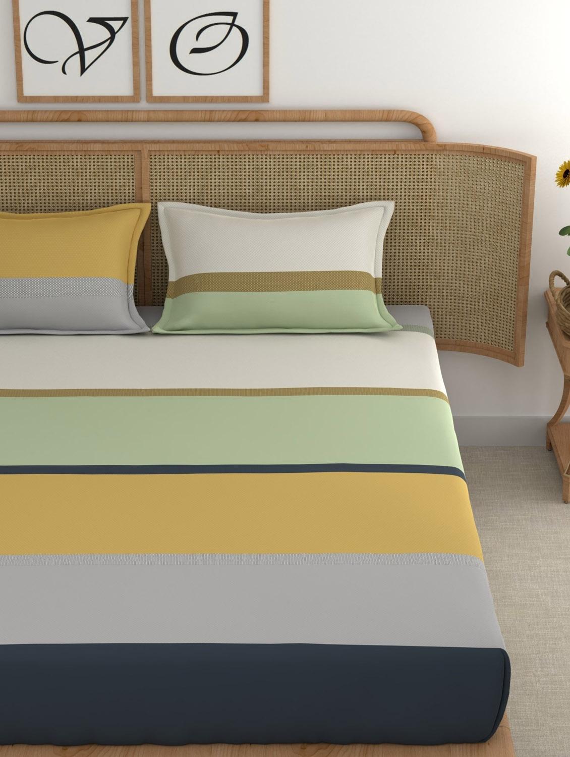 chhavi india 210 tc double king bedsheet - 21481791 - Standard Image - 3