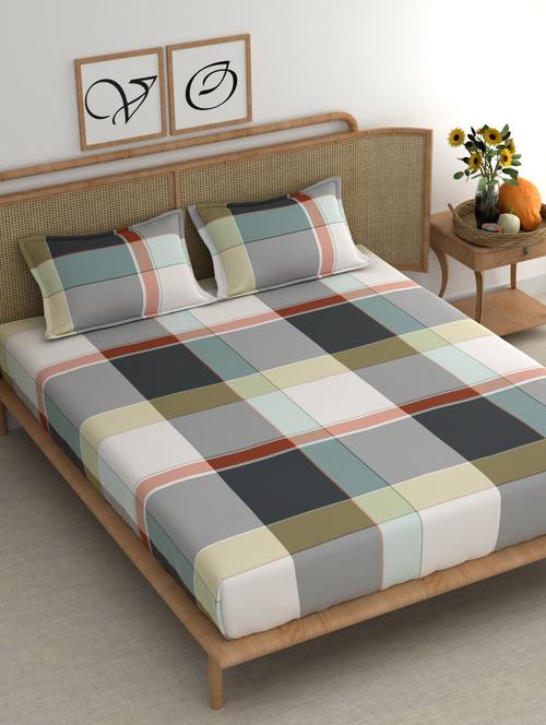 chhavi india 210 tc double king bedsheet - 21481821 -  Standard Image - 0