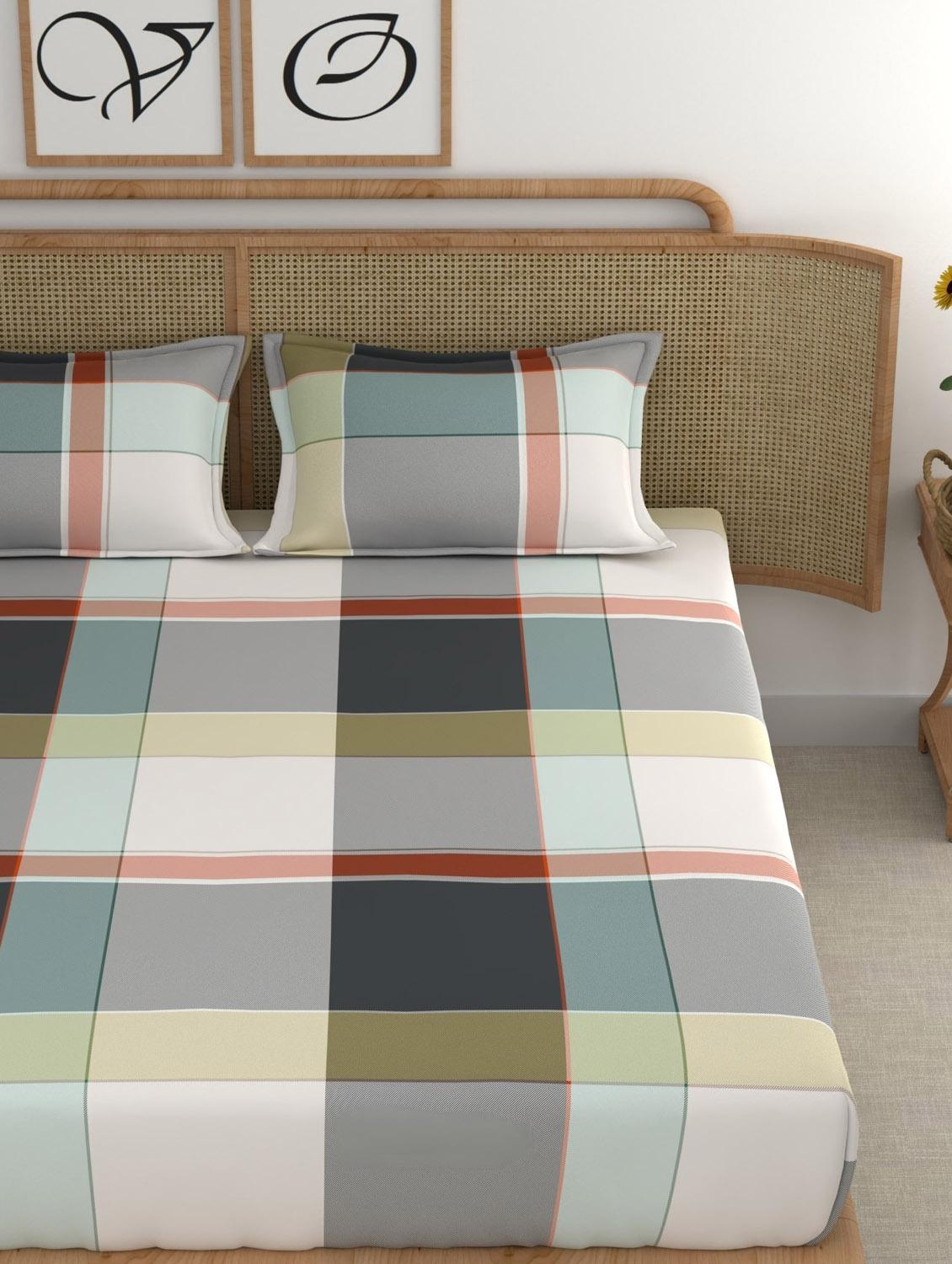 chhavi india 210 tc double king bedsheet - 21481821 - Standard Image - 3