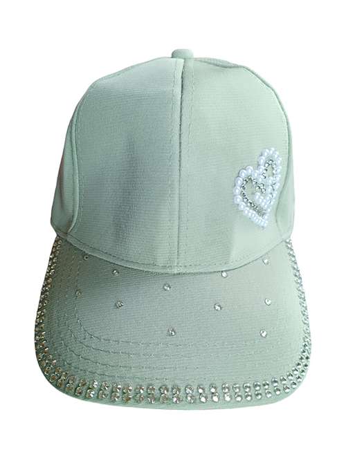 women green cotton cap