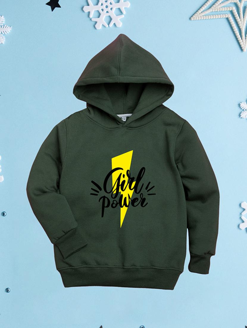 girls hooded neck long sleeves sweatshirts - 21482818 - Zoom Image - 0