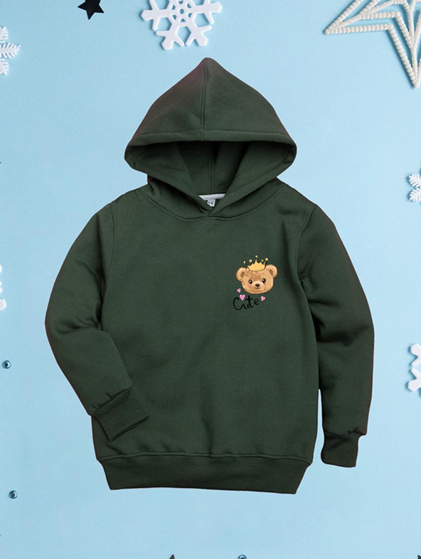 girls hooded neck long sleeves sweatshirts - 21482832 -  Zoom Image - 0