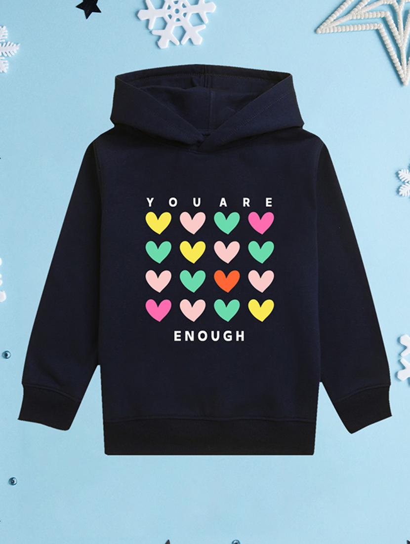 girls hooded neck long sleeves sweatshirts - 21482835 -  Zoom Image - 0