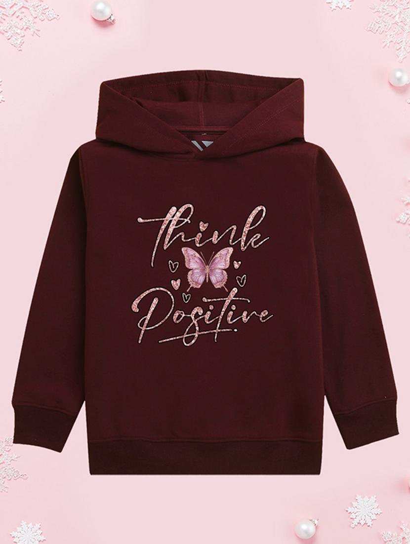 girls hooded neck long sleeves sweatshirts - 21482872 -  Zoom Image - 0