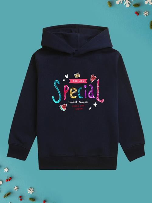 girls hooded neck long sleeves sweatshirts - 21482877 -  Standard Image - 0