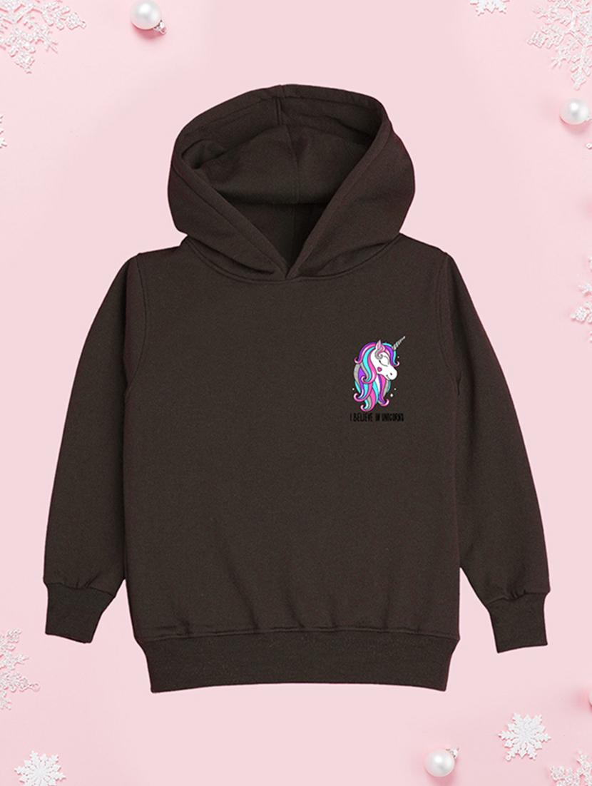 girls hooded neck long sleeves sweatshirts - 21482888 - Zoom Image - 0