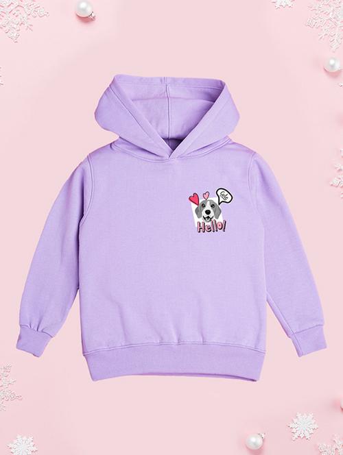 girls hooded neck long sleeves sweatshirts - 21482894 - Standard Image - 0