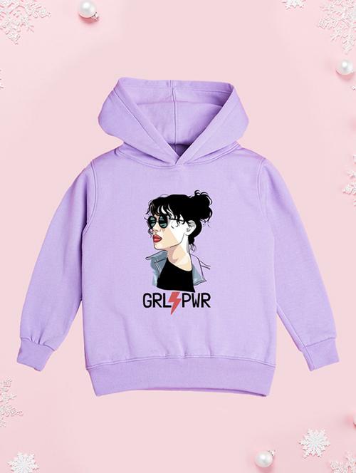 girls hooded neck long sleeves sweatshirts - 21482905 -  Standard Image - 0