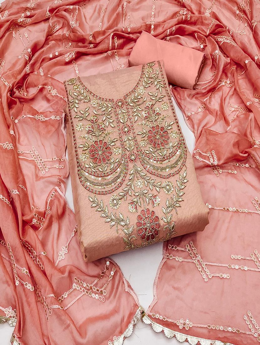women embroidered unstitched suit set - 21482976 -  Zoom Image - 0