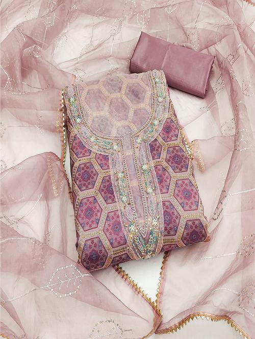 women embroidered unstitched suit set - 21482993 -  Standard Image - 0