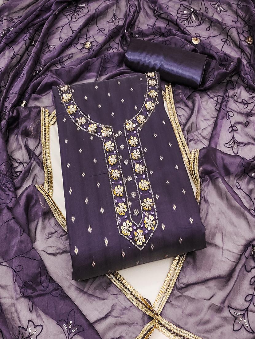 women embroidered unstitched suit set - 21483036 - Zoom Image - 0