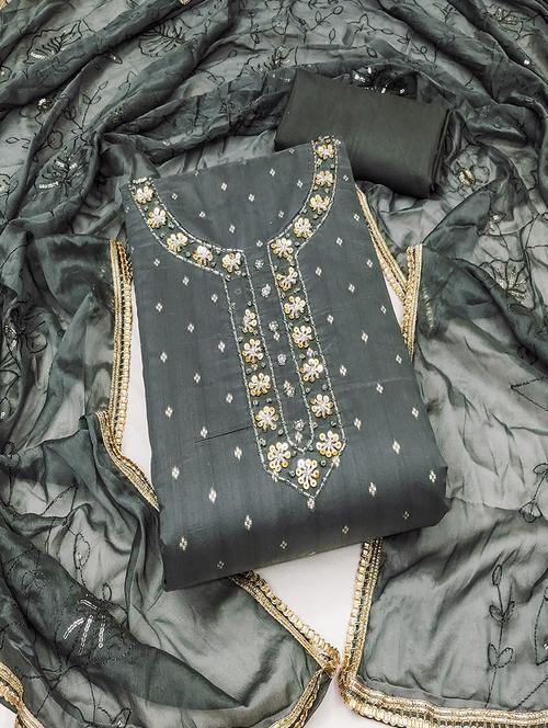 women embroidered unstitched suit set - 21483039 - Standard Image - 0