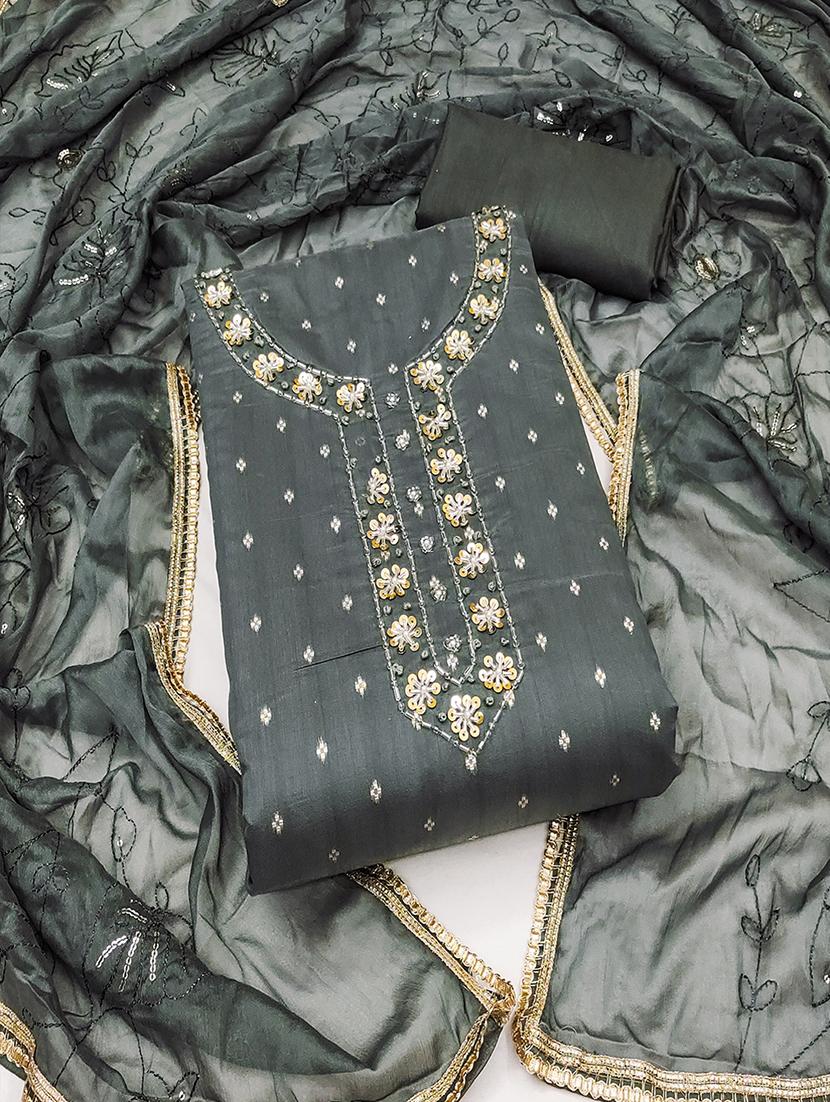 women embroidered unstitched suit set - 21483039 - Zoom Image - 0