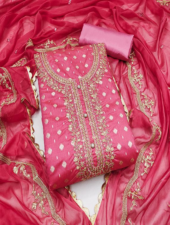 women embroidered unstitched suit set - 21483051 - Zoom Image - 0