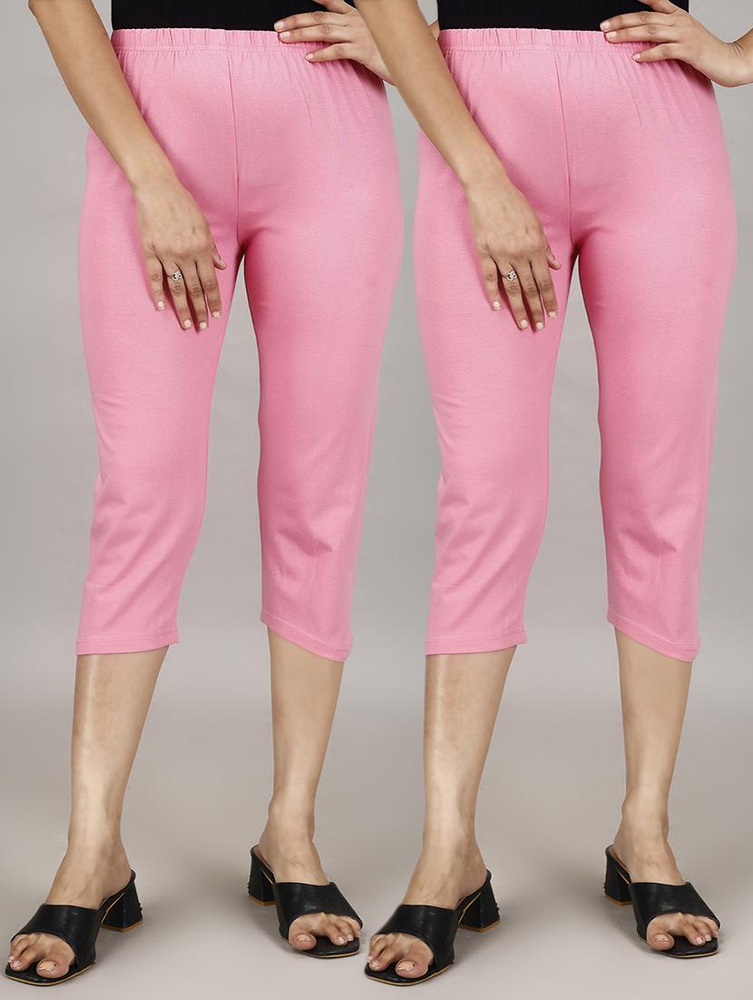 women high rise solid capri combo (pack of 2) - 21483089 -  Zoom Image - 0
