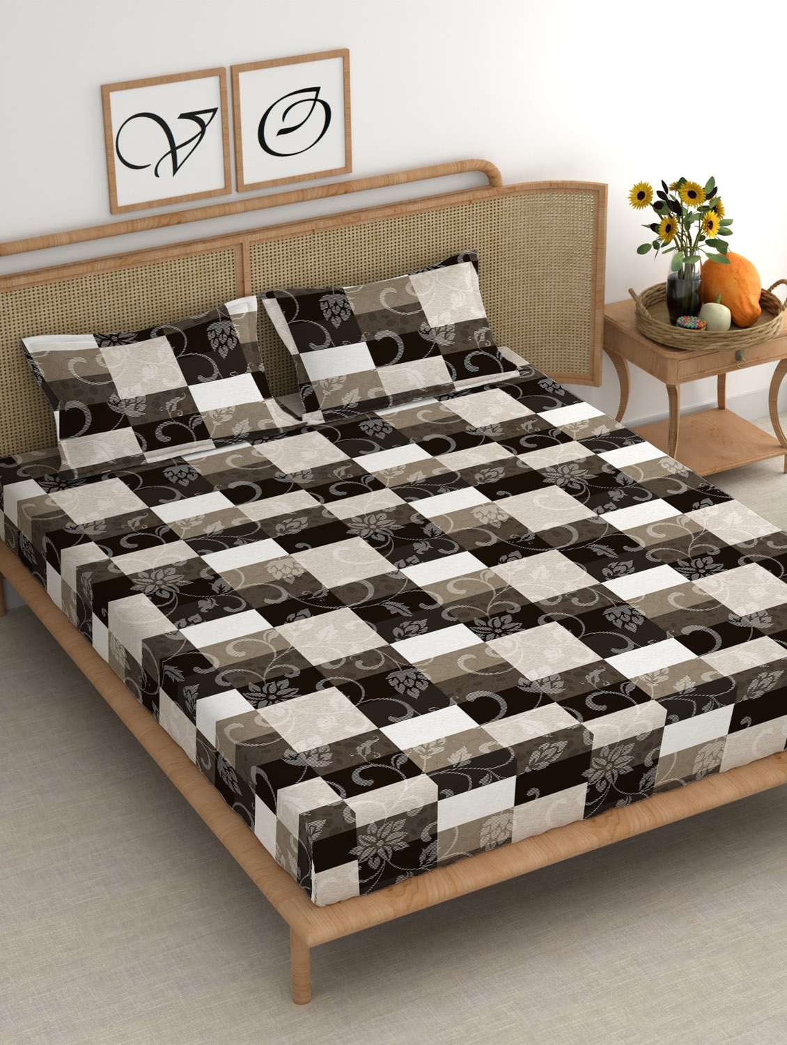 chhavi india 210 tc double king bedsheet - 21483247 - Zoom Image - 0