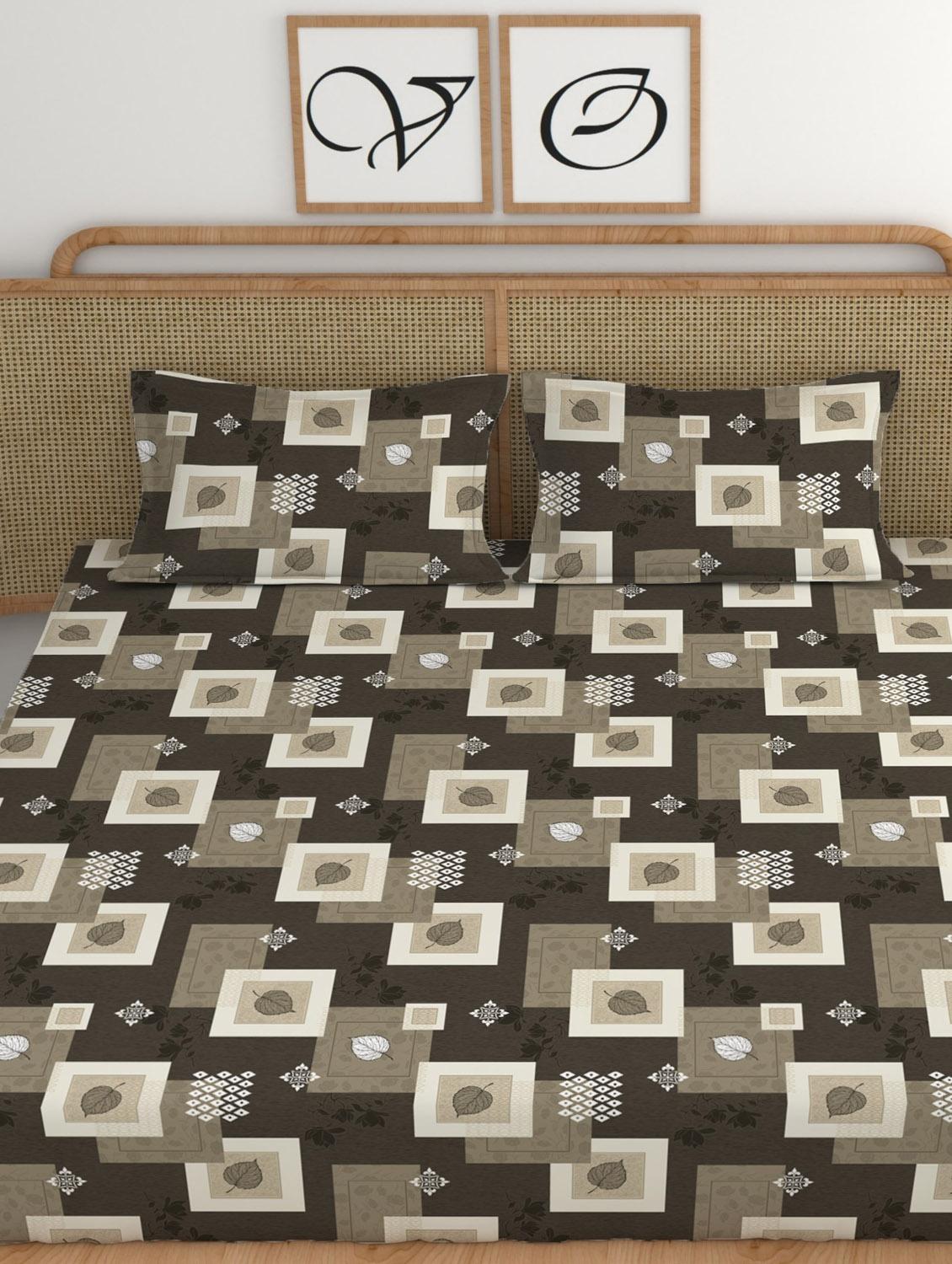 chhavi india 210 tc double king bedsheet - 21483282 - Standard Image - 3