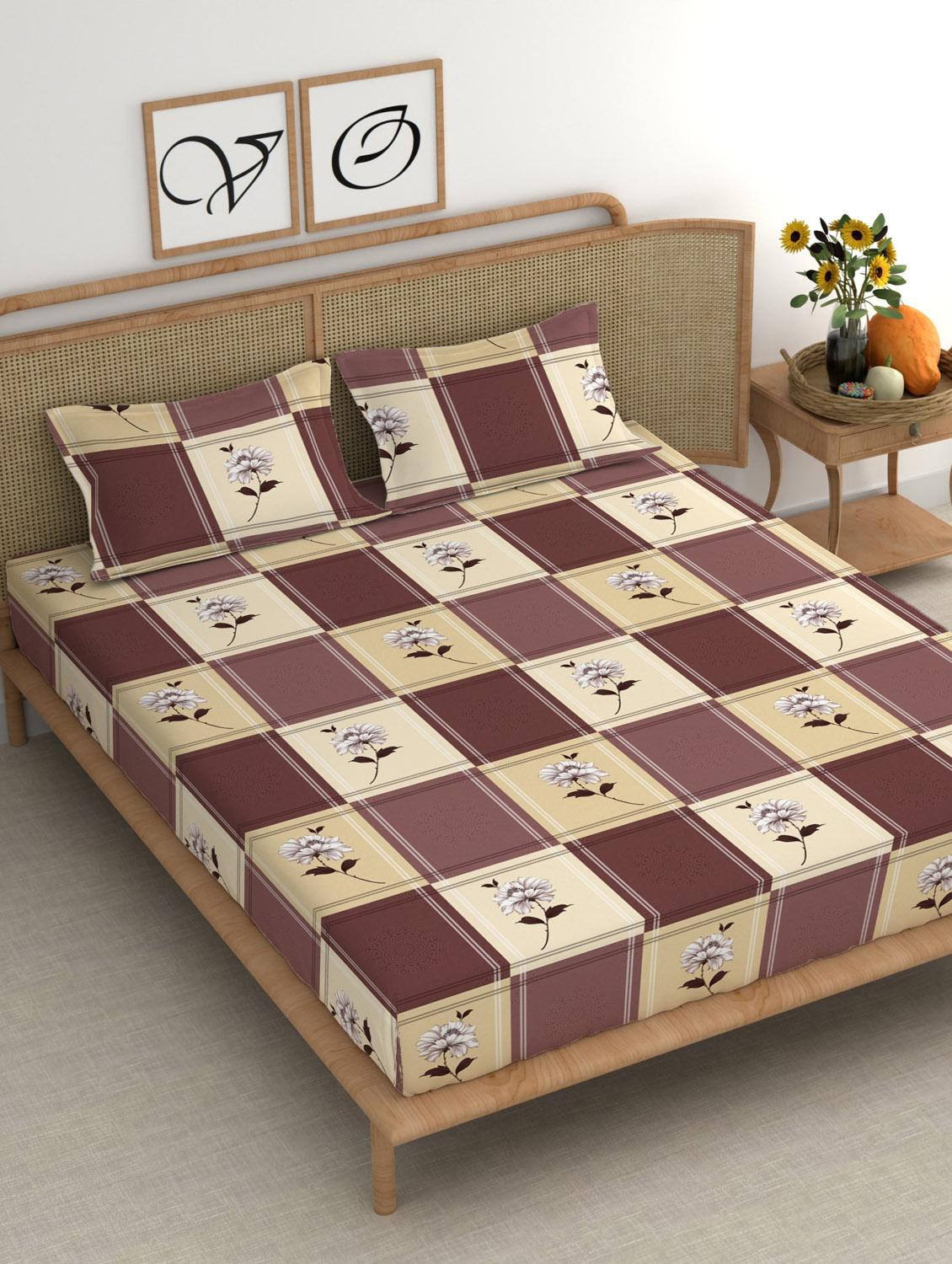 chhavi india 210 tc double king bedsheet - 21483362 -  Zoom Image - 0