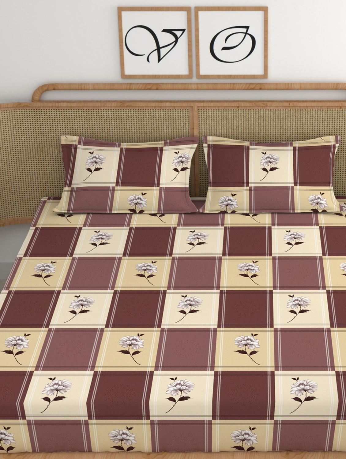 chhavi india 210 tc double king bedsheet - 21483362 - Standard Image - 3