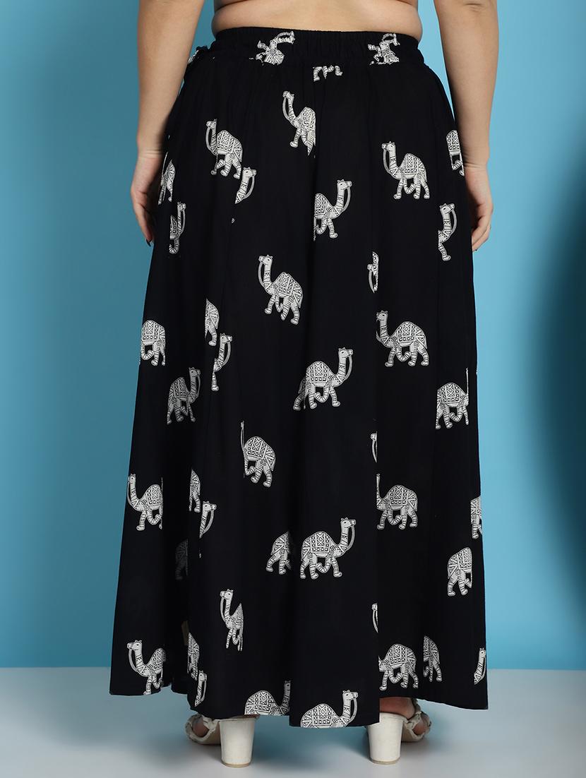 women printed cotton flared palazzo - 21483472 - Standard Image - 3
