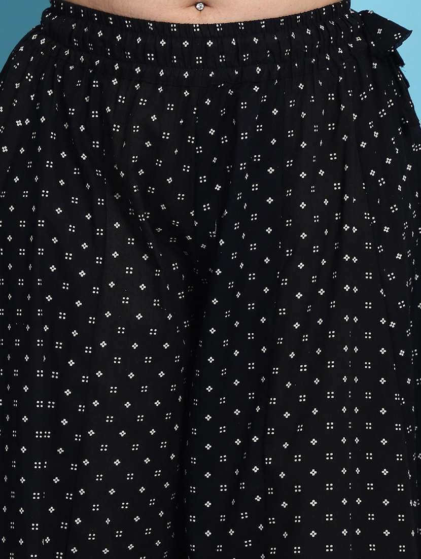 women printed cotton flared palazzo - 21483473 - Standard Image - 5
