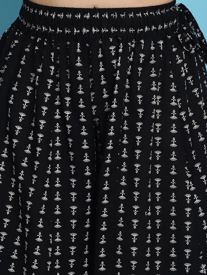 women printed cotton flared palazzo - 21483474 - Standard Image - 5