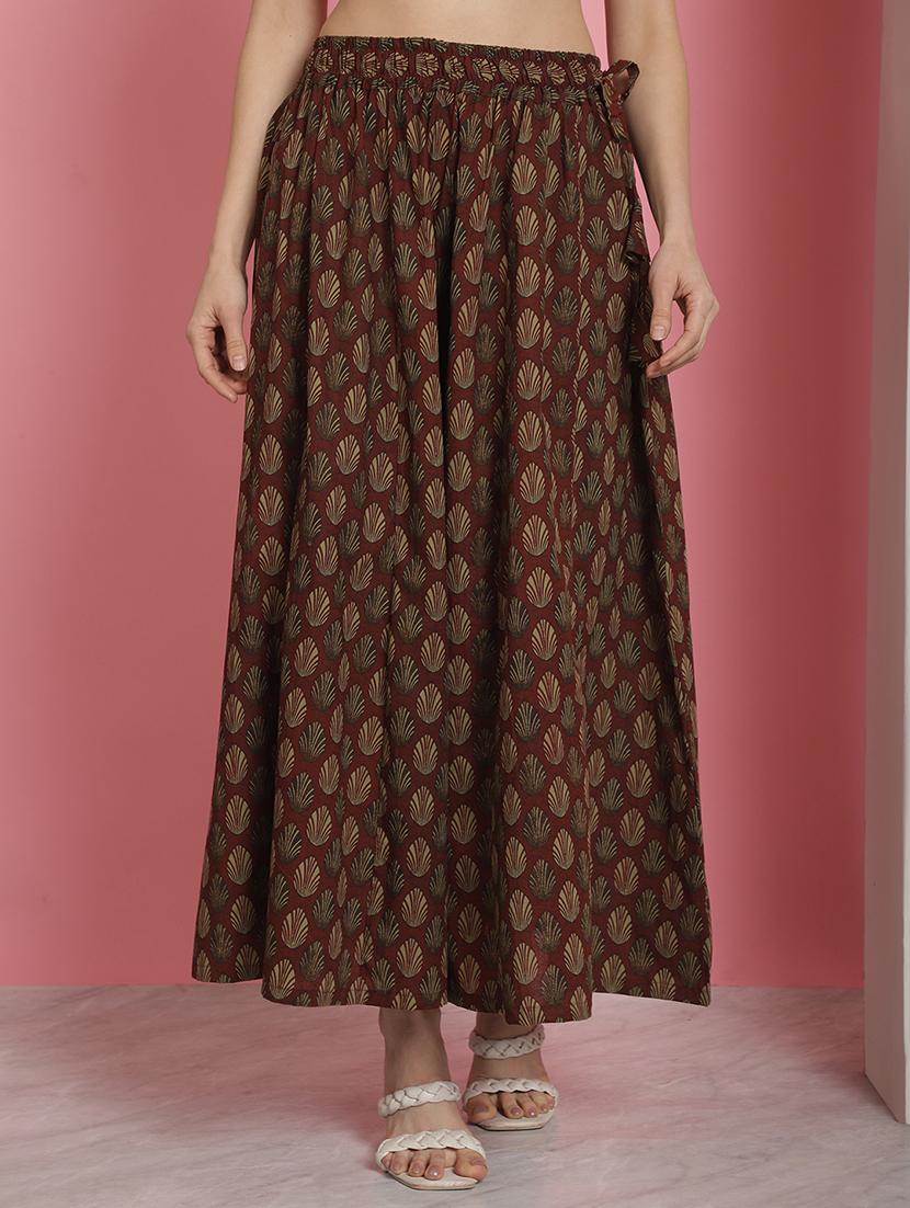 women printed cotton flared palazzo - 21483475 -  Zoom Image - 0