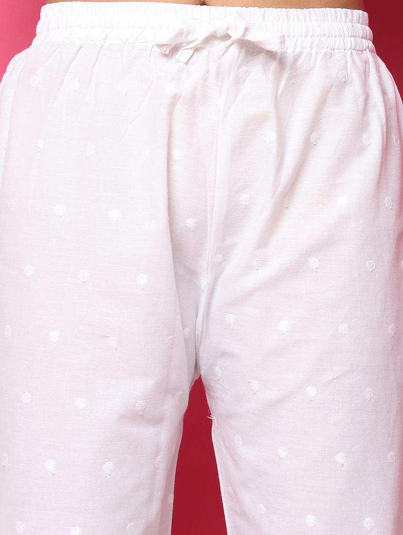 women solid self design palazzo - 21483484 - Standard Image - 5