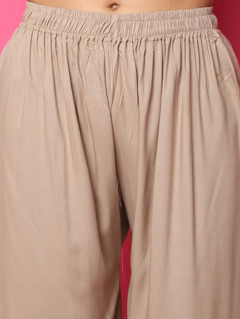 women solid straight palazzo - 21483485 - Standard Image - 5