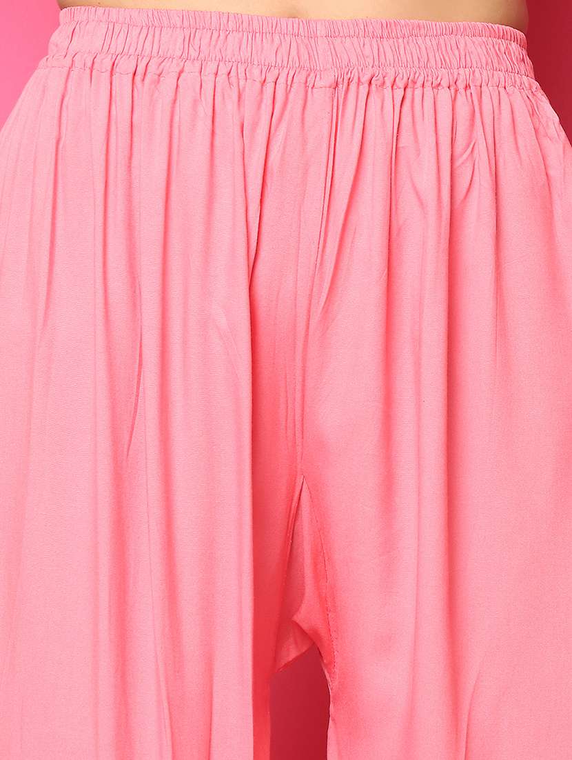 women solid rayon straight palazzo - 21483491 -  Standard Image - 5