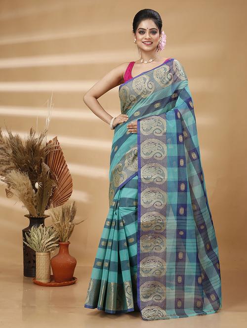 women self design tant saree - 21483499 - Standard Image - 0