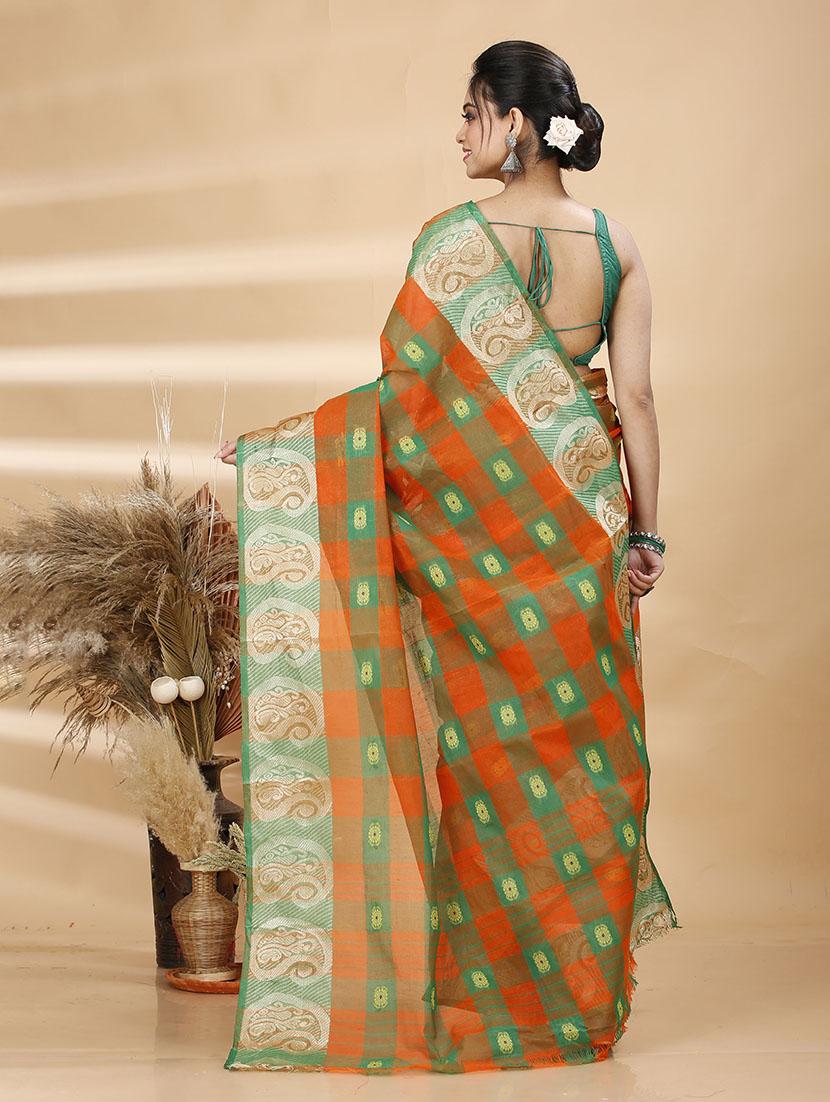 women self design tant saree - 21483501 - Standard Image - 3
