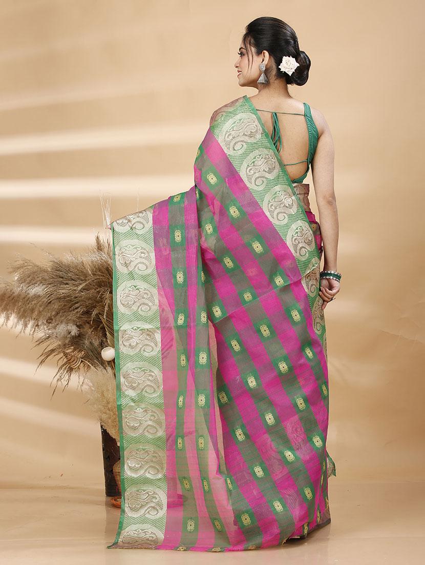 women self design tant saree - 21483502 - Standard Image - 3