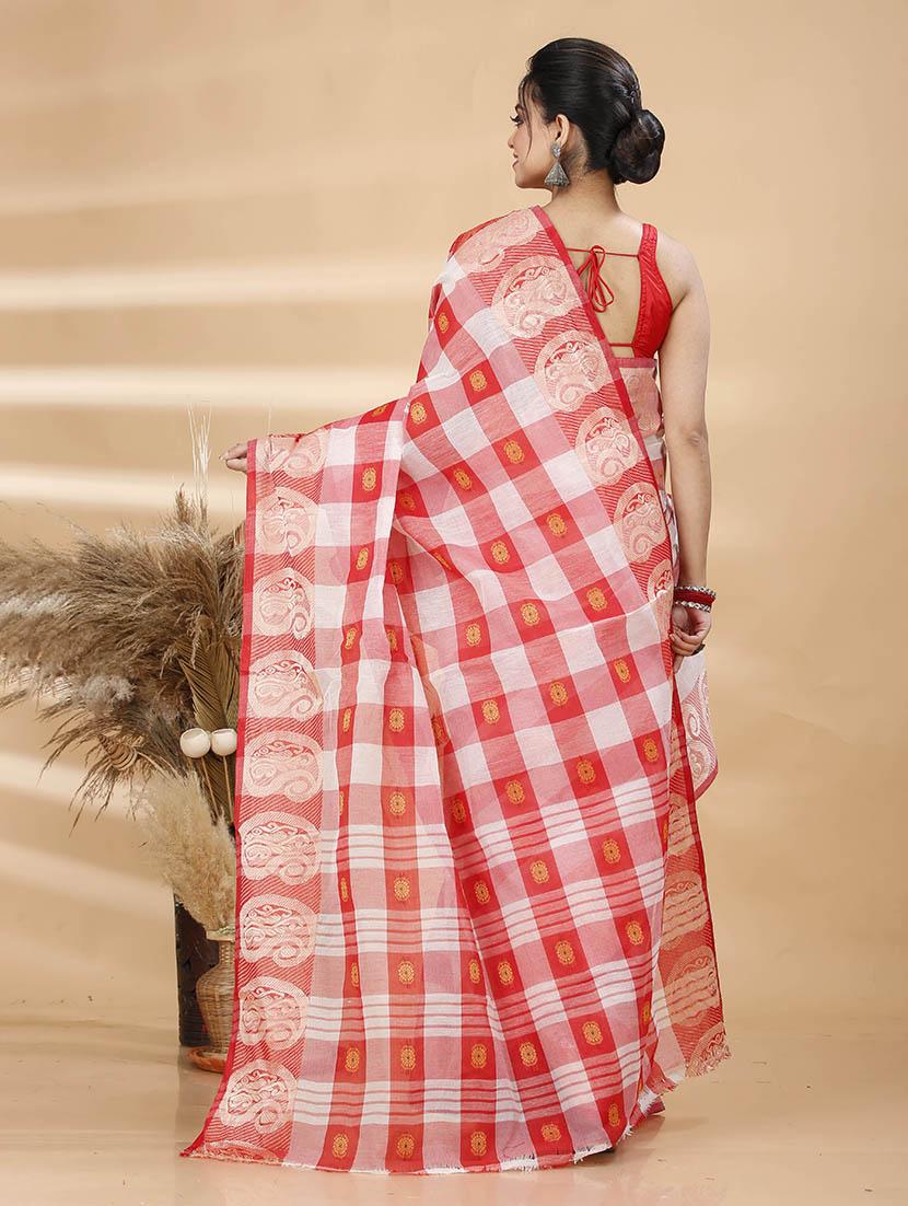 women self design tant saree - 21483503 - Standard Image - 3