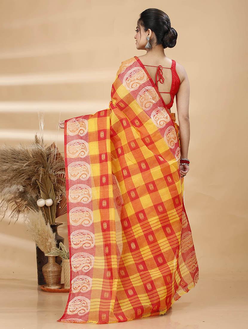 women self design tant saree - 21483504 - Standard Image - 3