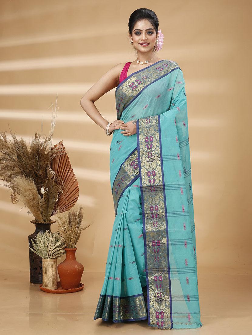women self design tant saree - 21483505 -  Zoom Image - 0
