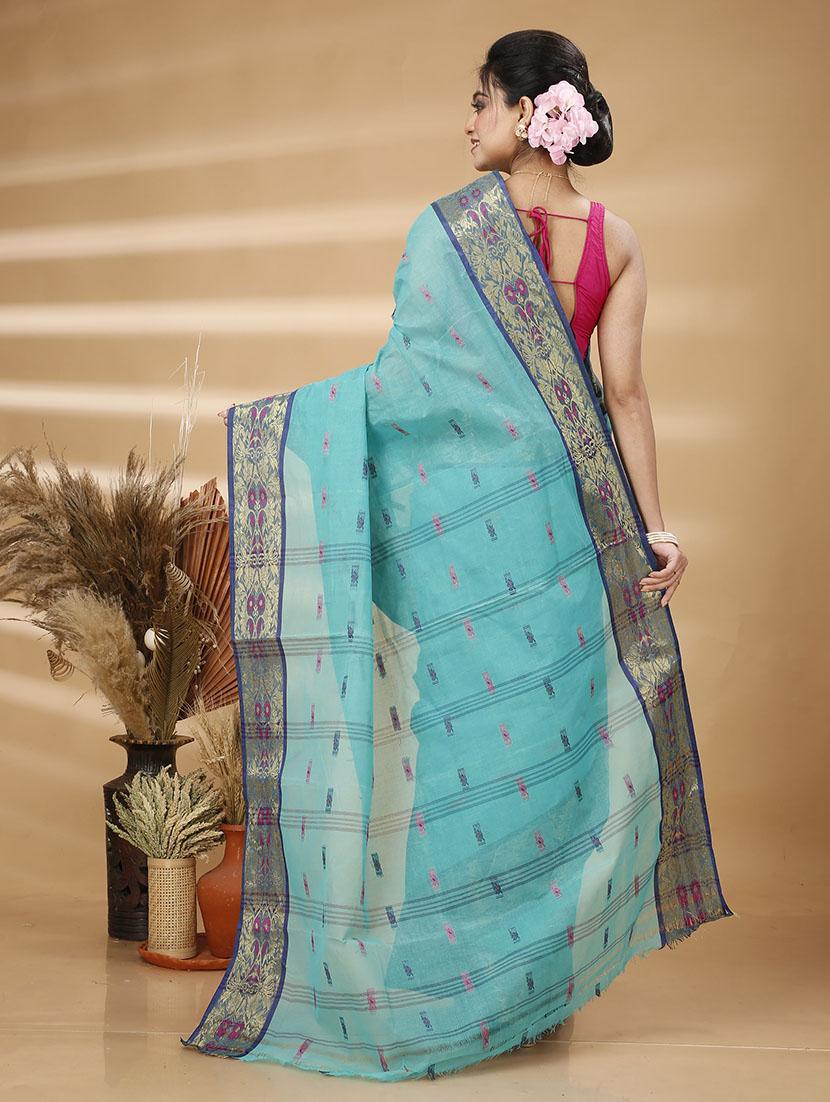 women self design tant saree - 21483505 - Standard Image - 3