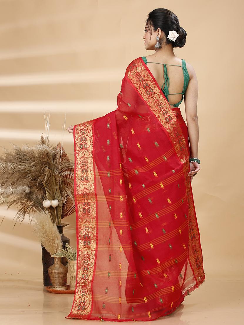 women self design tant saree - 21483506 - Standard Image - 3