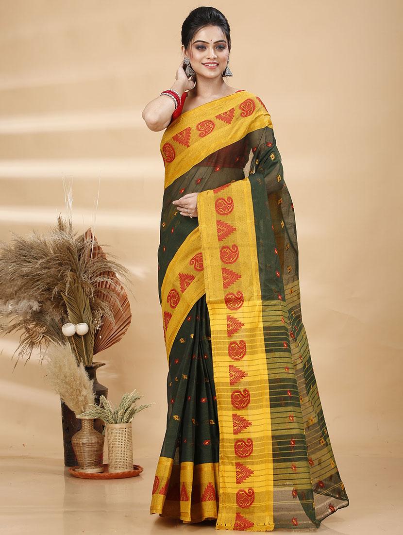 women self design tant saree - 21483518 - Zoom Image - 0