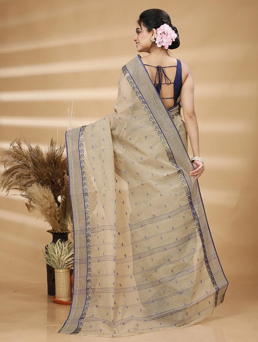 women self design tant saree - 21483523 - Standard Image - 3
