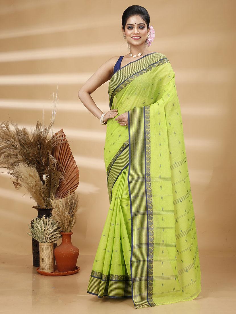 women self design tant saree