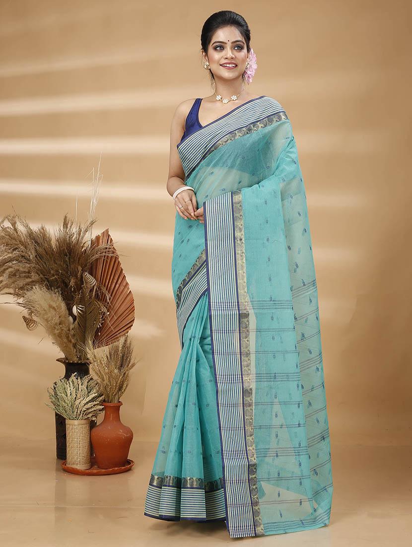 women self design tant saree - 21483525 - Zoom Image - 0